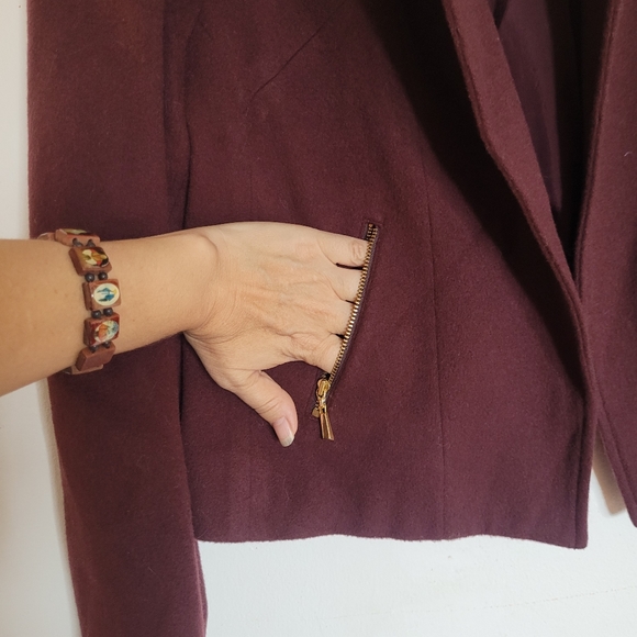 Vintage Cashmere Blend Open Blazer size 14 - Picture 3 of 10